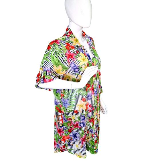 Artisan KiKiSol Multi Color Tunic Size XXL - Picture 3 of 12